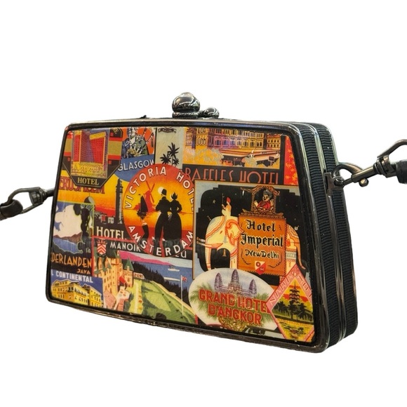 Vintage Europe Landmark Mini Crossbody Clutch - Picture 3 of 5